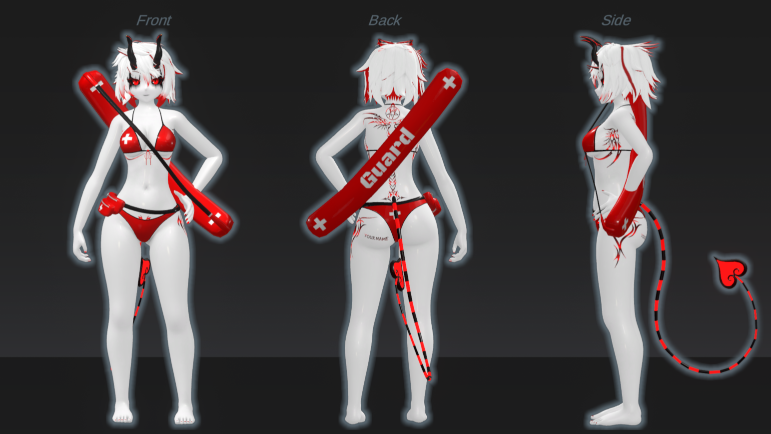Lifeguard outfit ref sheet